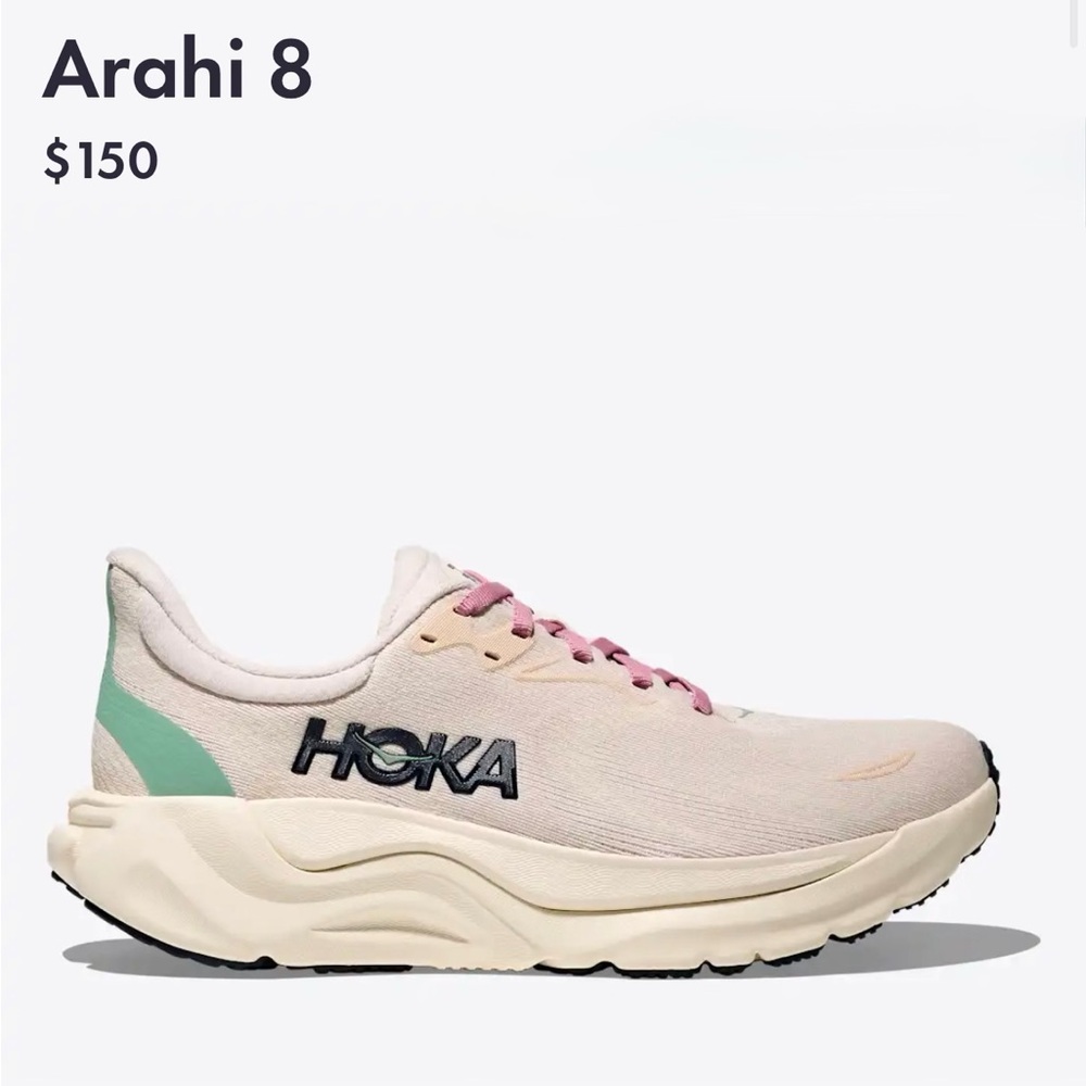 Women’s Hokas Size 8 in Rose Cream/Alabaster